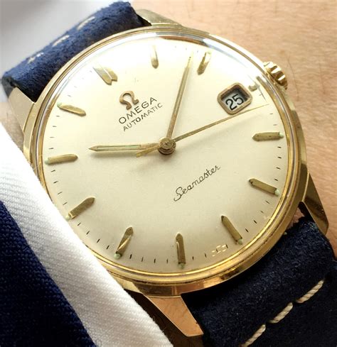 vintage 18k gold omega watches.